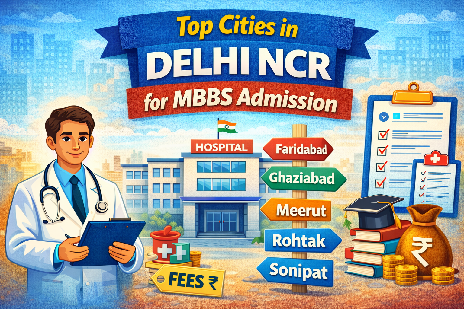 Top Cities in Delhi NCR for MBBS Admission